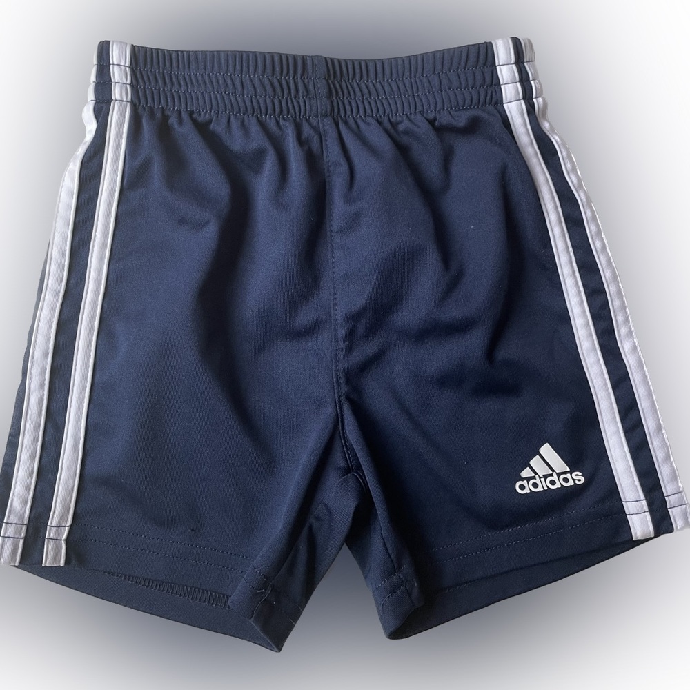 Adidas Boys Size 2 Toddler Navy Blue Shorts